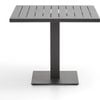 Avoca Outdoor Square Pedestal Aluminium Dining Table White