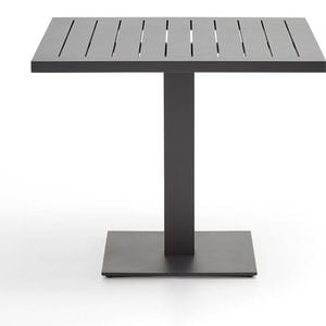 Avoca Outdoor Square Pedestal Aluminium Dining Table White