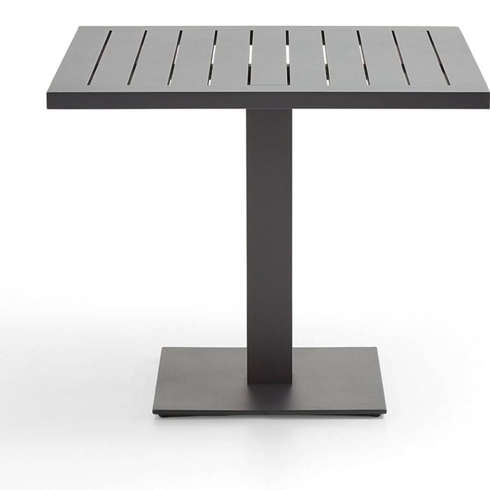 Avoca Outdoor Square Pedestal Aluminium Dining Table White