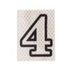 Sandleford 80mm Self Adhesive Night Shine House Number 4