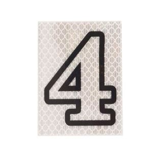 Sandleford 80mm Self Adhesive Night Shine House Number 4