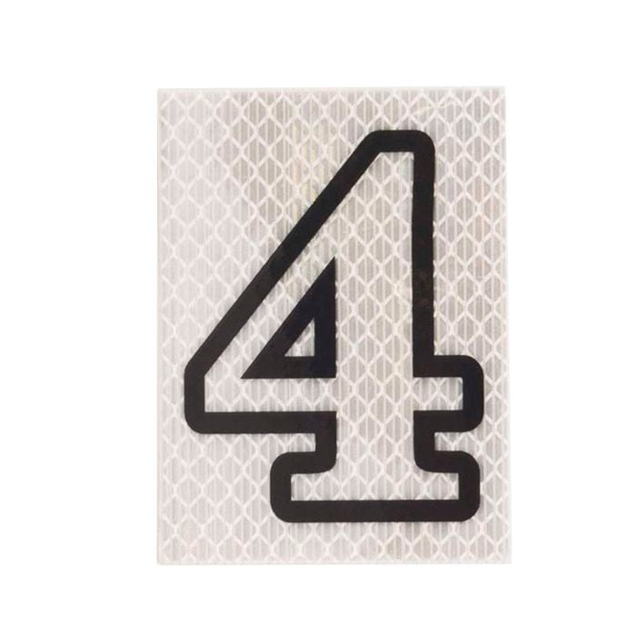 Sandleford 80mm Self Adhesive Night Shine House Number 4