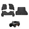 AUSGO Floor Mats & Boot Liner Set for Toyota LandCruiser 76 Series LC76 2012-2023 Car Floor Liners Cargo Mat