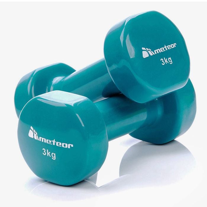 METEOR 3kgx2 Anti-Slip Vinyl Dumbbells