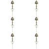 6x LVD Metal Pot Spike Xmas Tree Home/Garden Christmas Decoration 56cm Gold