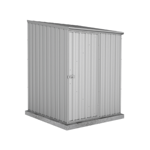 Absco Sheds 1.52 x 1.52 x 2.08m Zincalume Space Saver Single Door Garden Shed