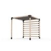 Toja 2.44 x 2.44m Grid Pergola Kit W/ Post Wall & Shade
