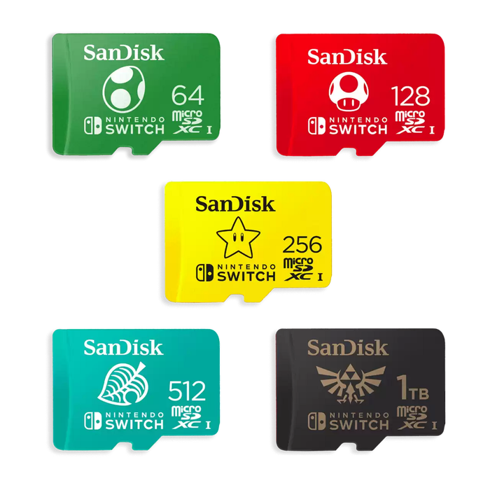 SanDisk and Nintendo MicroSDXC SQXAO U3 C10 512GB [SDSQXAO-512G