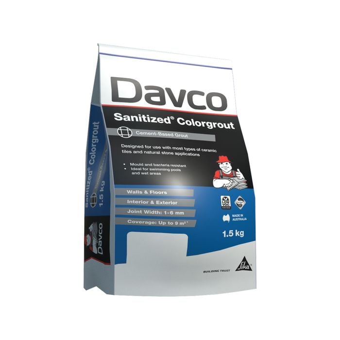 Davco 1.5kg Light Grey #49 Sanitized® Colorgrout
