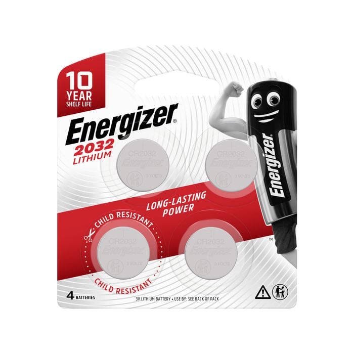 Energizer 3V Button Lithium Battery- 4 Pack