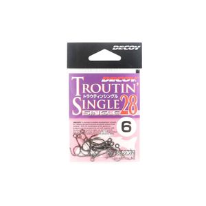 Decoy Single 28 Troutin Plugging Single Lure Fishing Hook 6