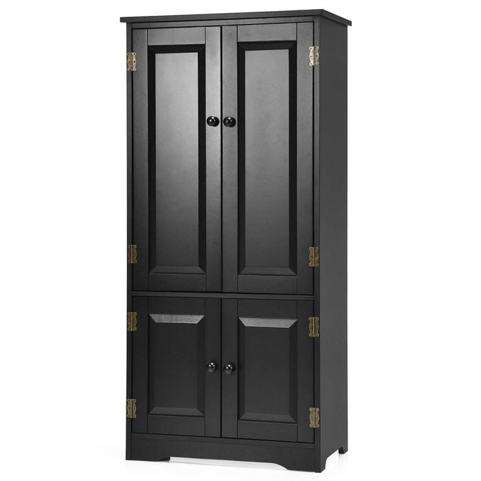 Costway Storage Cabinet Kitchen Buffet Cupboard Living Room Black