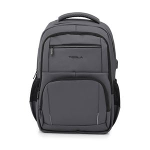 Tesla Altair Backpack W/ Usb Charging Port & Laptop Compartment Grey 48x33x16cm