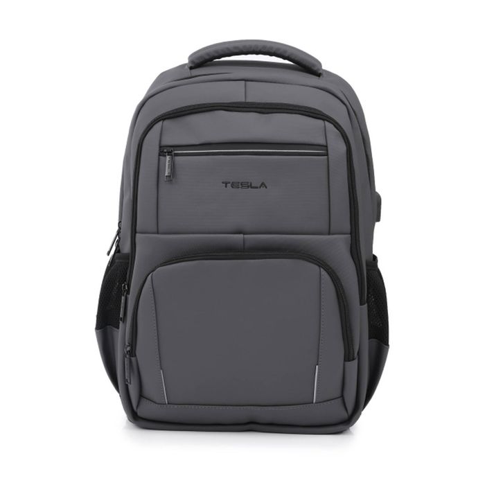 Tesla Altair Backpack W/ Usb Charging Port & Laptop Compartment Grey 48x33x16cm