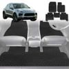 6D Diamond Car Floor Mats for Porsche Macan 2014-Current-Full Set-Black-Outback GT