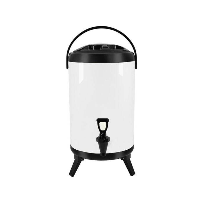 SOGA 16L Stainless Steel Insulated Hot & Cold Beverage Dispenser - White