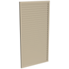 ProtectorAl 300-1000W X 1001-2000H Paperbark Aluminium Welded Louver Panel Horizontal 5mm overlap