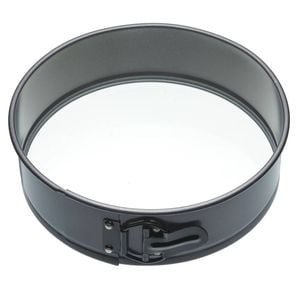 Mastercraft 25cm Springform Non-Stick Round Glass Base Cake Pan - Black
