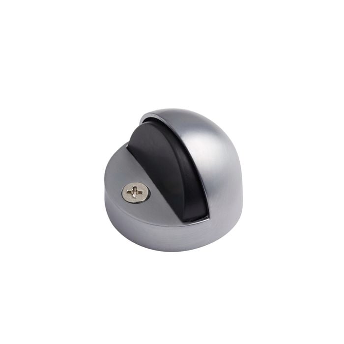 Delf Trade Satin Chrome Half Circle Floor Stop With 12mm Rise