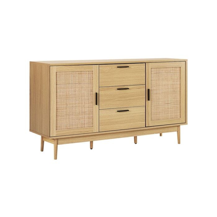 Artiss Buffet Sideboard Rattan Storage Drawers Cabinet Hallway Table