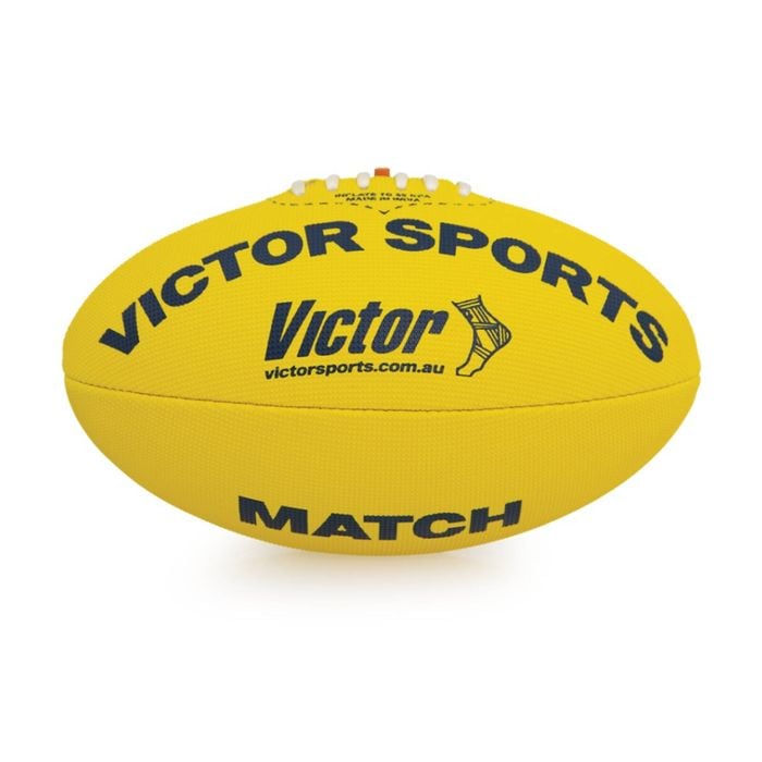 Victor Sports Synthetic Football Durable AFL Ball Ball Yellow Size 4
