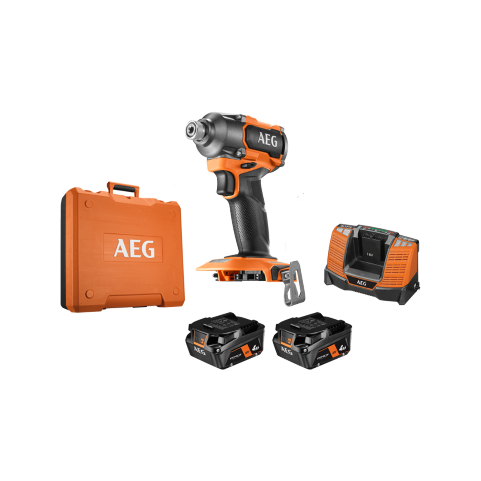 AEG 18V 4.0Ah Brushless 3-Speed Impact Driver Force Kit product image