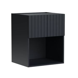 Kaboodle 600mm Poppy Seed V-Groove Microwave Wall Cabinet