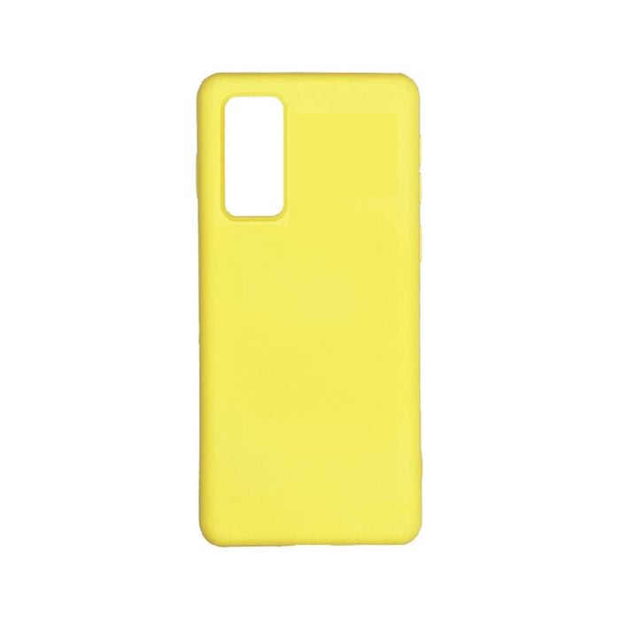 Shockproof Rubber Liquid Silicone Case - For Samsung Galaxy Note 10 Plus (Yellow)