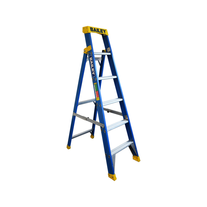 Bailey Ladders 1.8m 150kg Fiberglass Single Sided Step Ladder