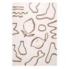Loopsie-330cm X 240cm-poya Brown And Ivory Hand Drawn Washable Rug