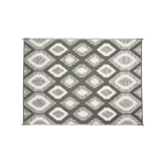Outdoor Rug / Camping Mat - Positano Grey And White