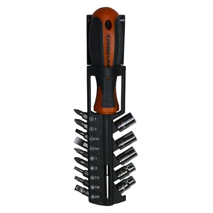 Craftright 15 Piece Screwdriver And Bit Set