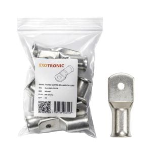 10 Pack of Exotronic 95mm² Copper Lug M6 | Bellmouth
