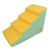 BingoPaw 4-Step Foam Pet Stairs Dog Ramp for High Bed Couch Non-Slip Support 40x71.5x50.5cm