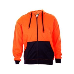 Craftright Orange Hi Vis Zip Thru Hoodie - 2X-Large