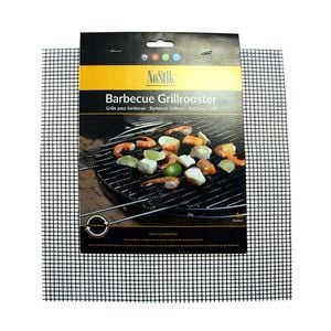 Nostik Reusable 32cm BBQ Grill Mat Pad Rectangle - Black