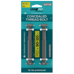 VUEPRO M12 90-110mm Heavy Duty Concealed Thread Bolt - 2 Pack