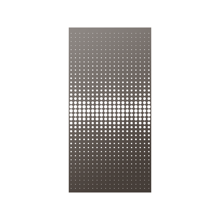 Walpix 1800 x 900 x 2.5mm Perforated Aluminium Decorative Screen Flat Profile Vision - Hamersley Brown