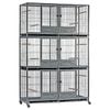 Flyline Xl Triple-double Breeding Bird Cage For Canary Parakeet Cockatiel Lovebird Finch
