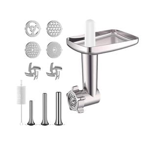 Kitchee Meat Food Grinder Sausage Attachment - Compatible with KitchenAid Mixers