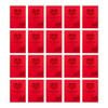 20x Spirax P105 Pp Cover Exercise Notebook A4 248 Pages 4mm Dotted Thirds Red