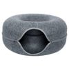 Provecta Large Felt Cat Tunnel Bed Dark Grey - Dark Grey
