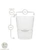 Wide Shot Glasses - 25ml - Clear - Pack of 12