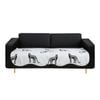 SOGA Four-Seater White Leopard Print 90x260cm Throw Blanket Sofa Cover