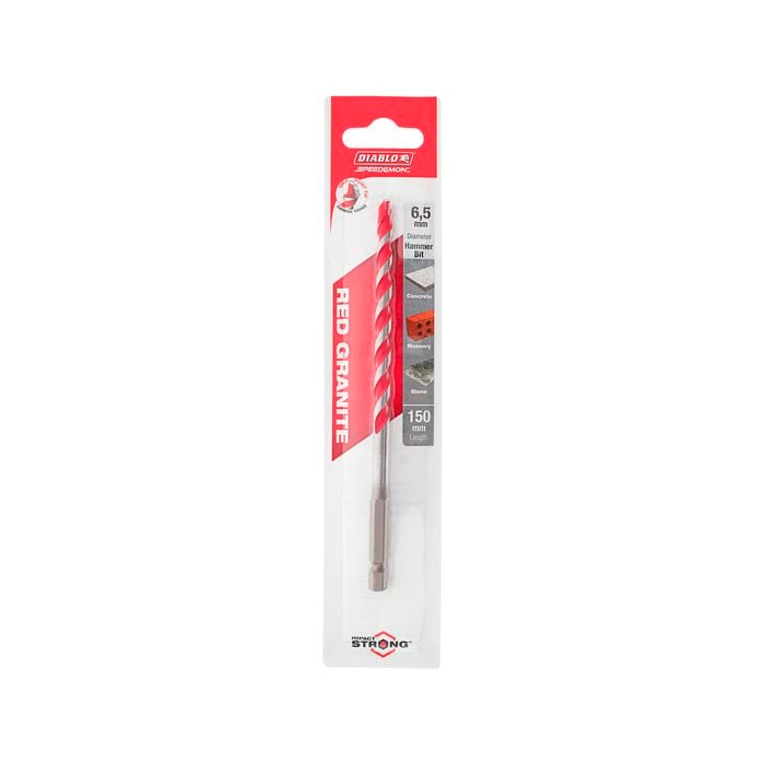 Diablo 6.5 x 150mm Red Granite Speedemon Drill Bit