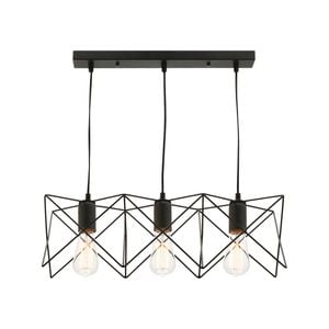 Mercator 240V 3 Light Matt Black Prism Vista Pendant Light