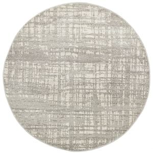 The Rug Connection Ama 354 Silver 240x240cm - Large Round Pet Friendly Indoor Rug