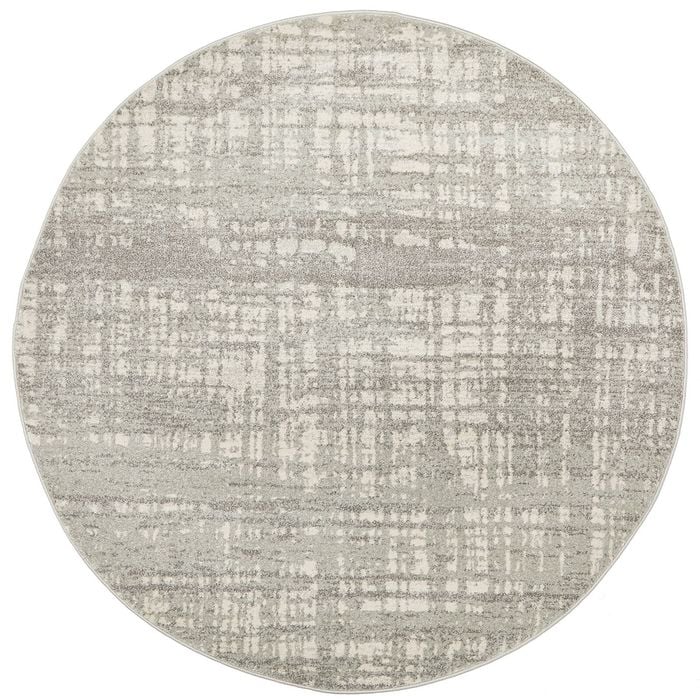The Rug Connection Ama 354 Silver 240x240cm - Large Round Pet Friendly Indoor Rug