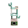 Cactus-Styled Cat Climbing Tree