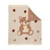 Living Textiles Fluffly Jacquard Blanket - Cuddly Bear